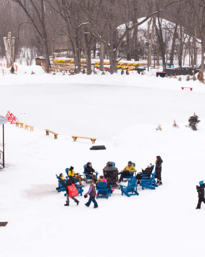 Parc de la Rivière-des-Mille-Îles in Winter.