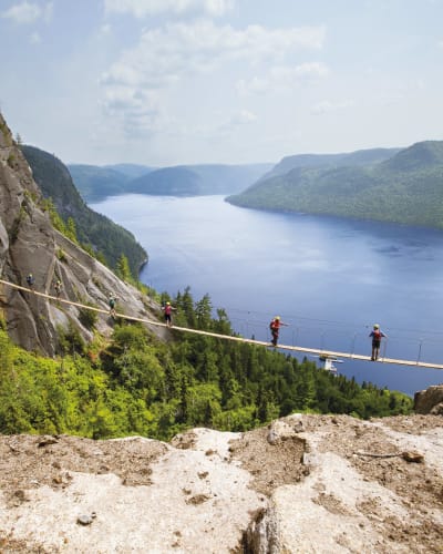Parc national du Fjord-du-Saguenay - Via ferrata La Passerelle