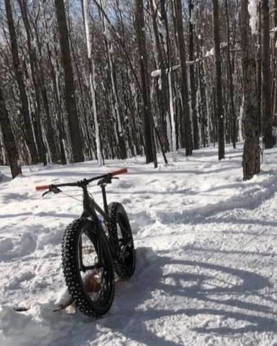 Fatbike au Parc récréatif de la Maskinongé.