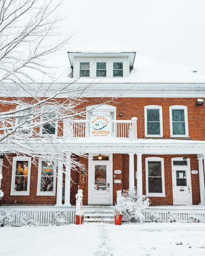 Winter at the Auberge Jeunesse Magog-Orford