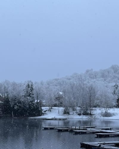 Pourvoirie Cécaurel en hiver.