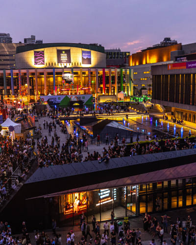 Quartier des spectacles.