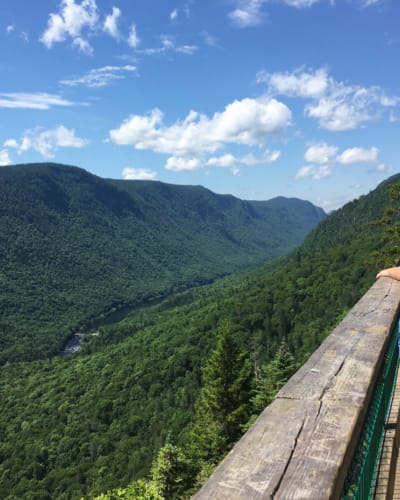 Belvédère au parc national de la Jacques-Cartier.
