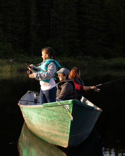 Pêche à la Réserve faunique de Portneuf.