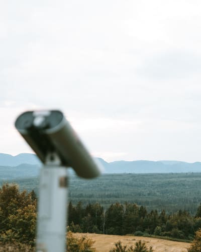 Observation point on the Mountain Road.