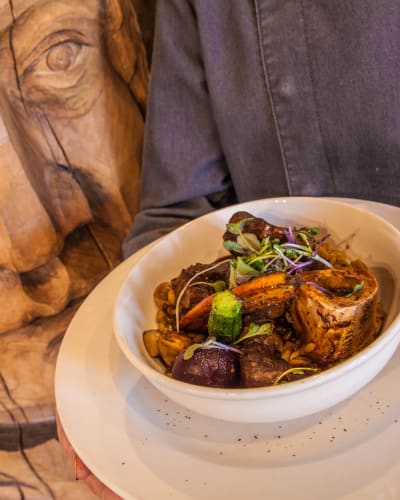 Plat, Restaurant Sagamité Vieux-Québec.