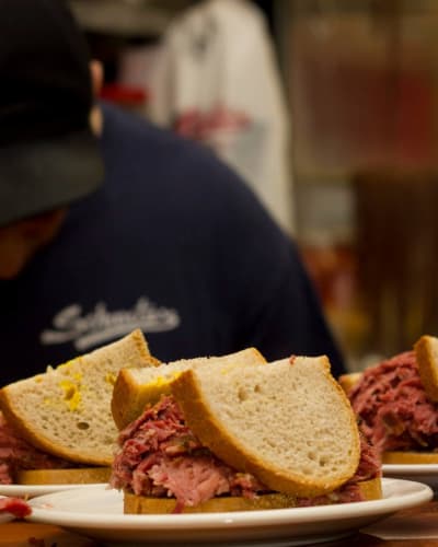 Sandwich au smoked meat.
