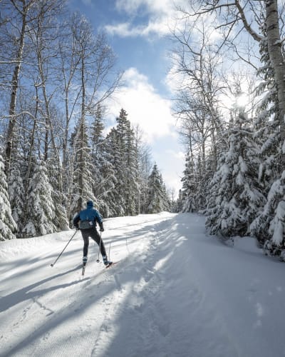 Cross-country skiing at Mont Grand-Fonds