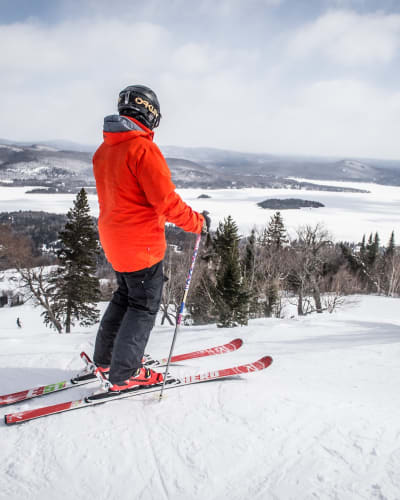 Skiier at Ski La Réserve.