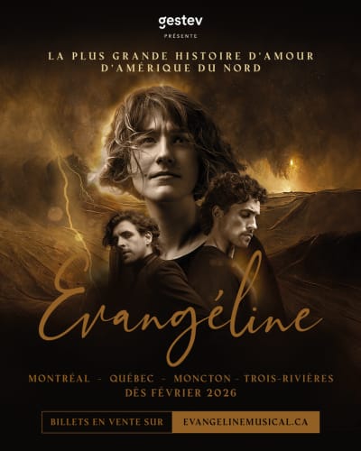 Spectacle Évangéline - Affiche du spectacle