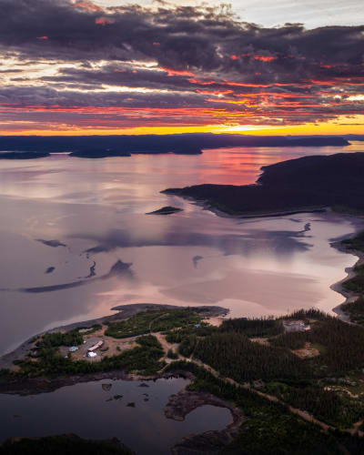 Aerial view of Station Uapishka. 