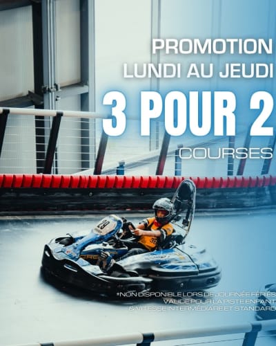 3 for 2 on Karting Sessions - Promo