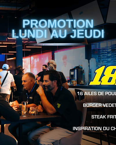 $18 Resto-Bar Menu Promotion