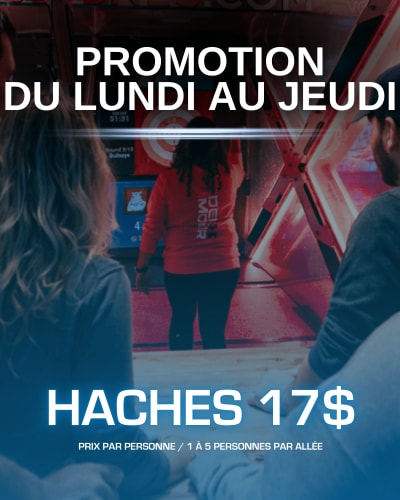 $17 Axe Throwing Promotion