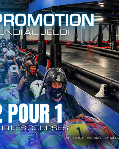  2-for-1 karting races Promotion