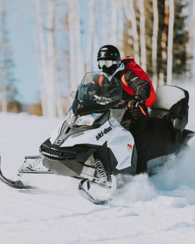 Snowmobiler. 