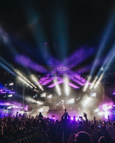 Stage at Unity Electro Fest.