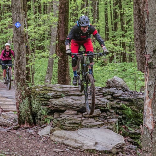 Mountain biking