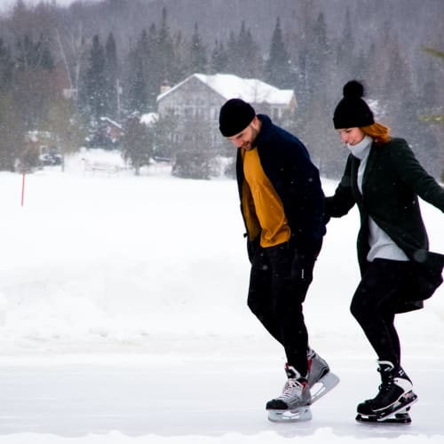 Ice skating