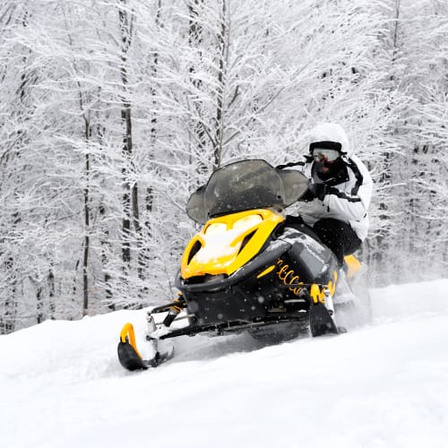 Snowmobiling