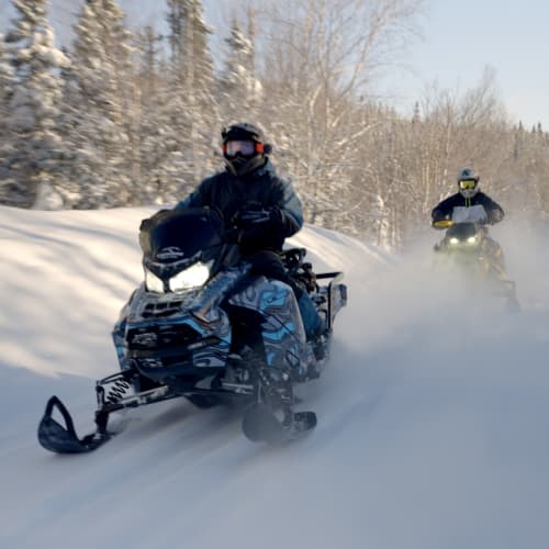 Snowmobiling