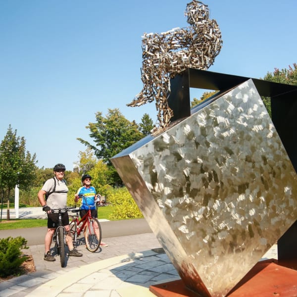Artria - parcours des oeuvres en nature, circuit à vélo