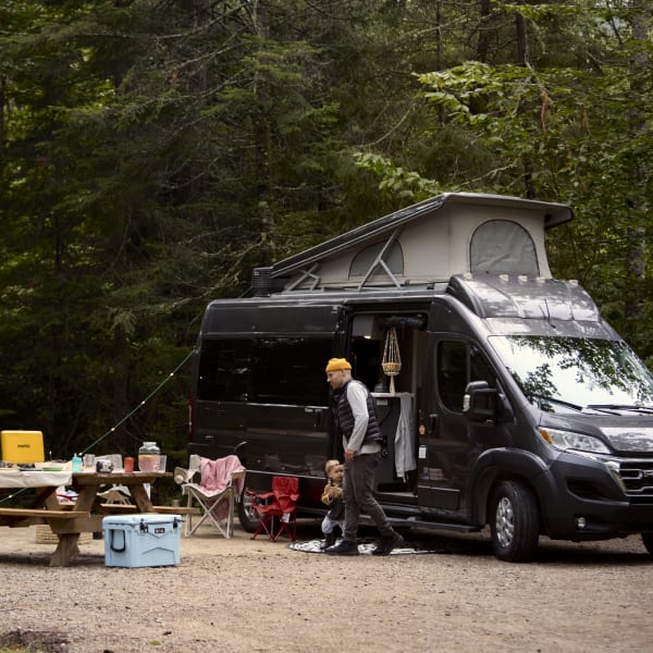 Campground at parc national du Mont-Tremblant