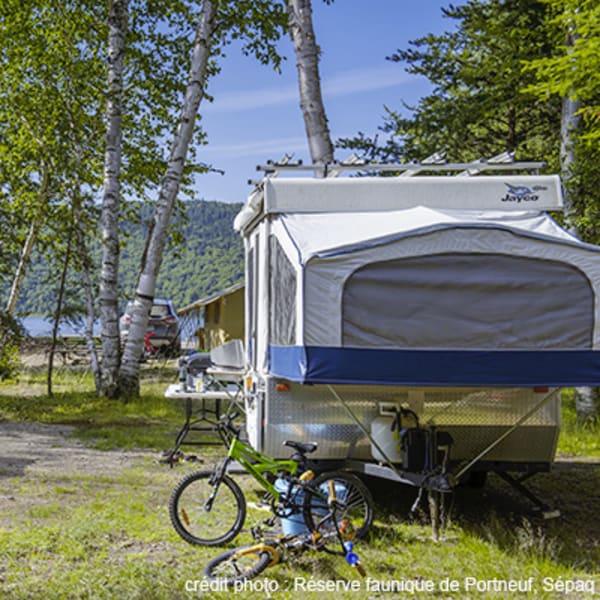 Camping de la réserve faunique de Portneuf