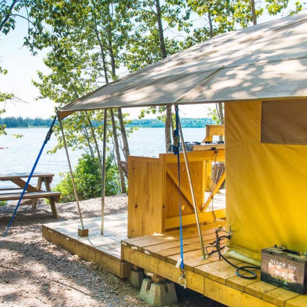 Campground at Réserve faunique des Laurentides