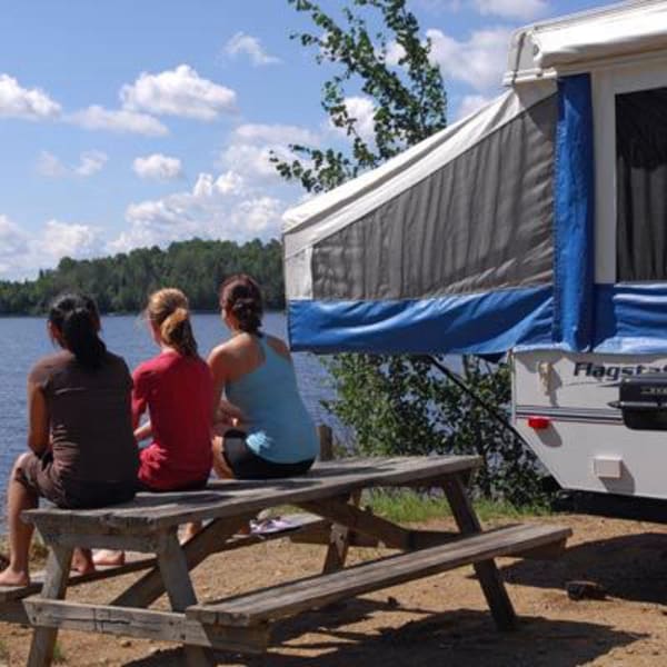 Campground at réserve faunique La Vérendrye