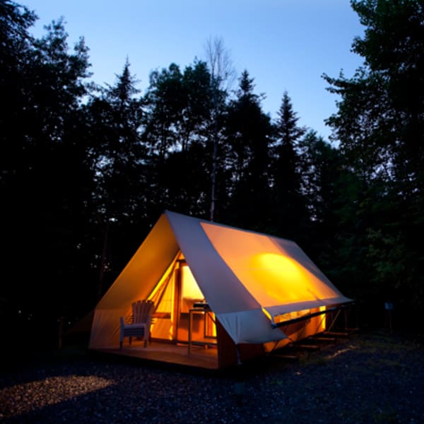 Campground at parc national de Frontenac