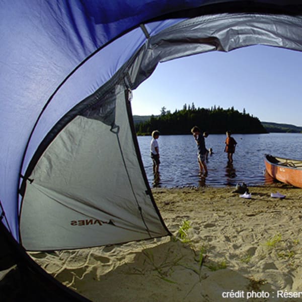 Campground at réserve faunique du Saint-Maurice
