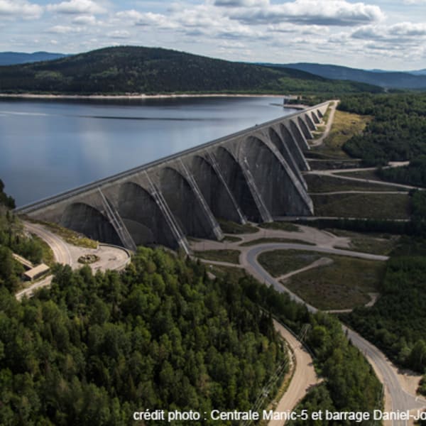 Daniel-Johnson Dam and Manic-5 Generating Station