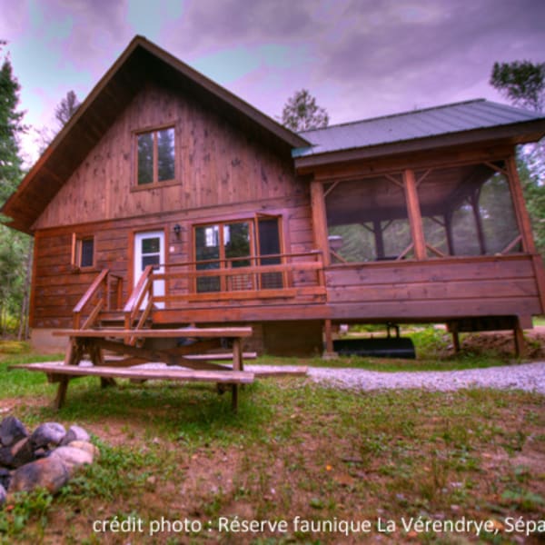 Cabins at réserve faunique la Vérendrye