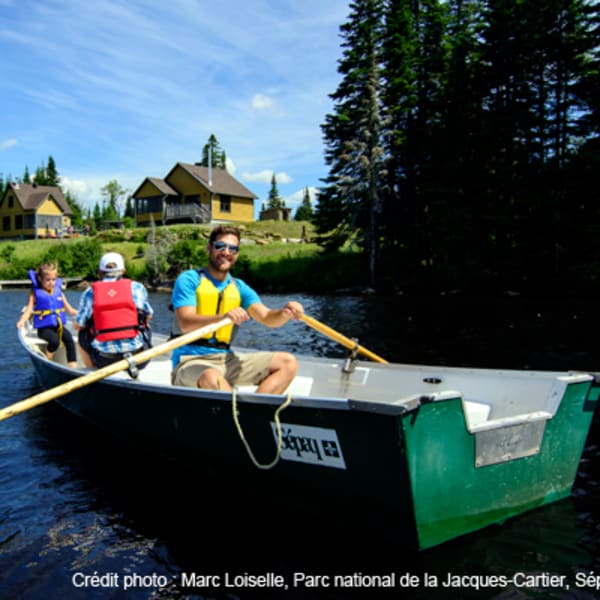 Cabins at Parc national de la Jacques-Cartier