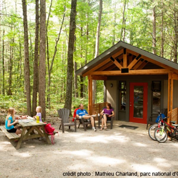 Cabins at parc national d'Oka