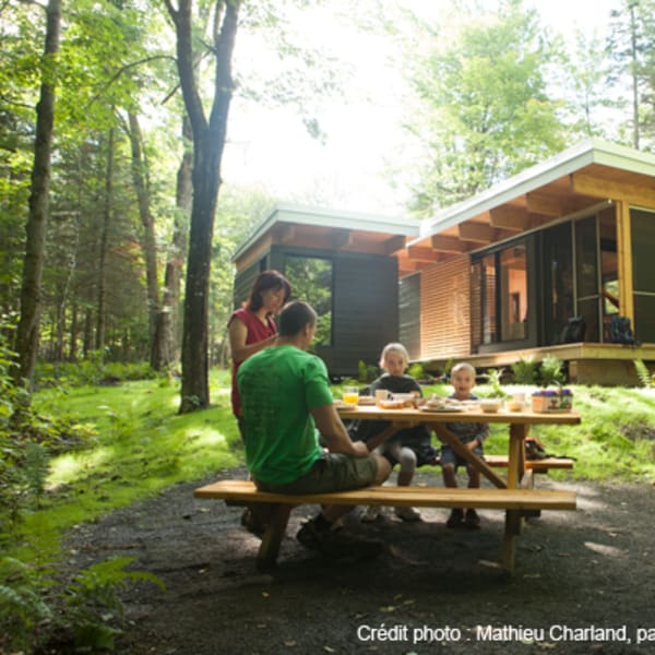 Cabins at parc national du Mont-Mégantic