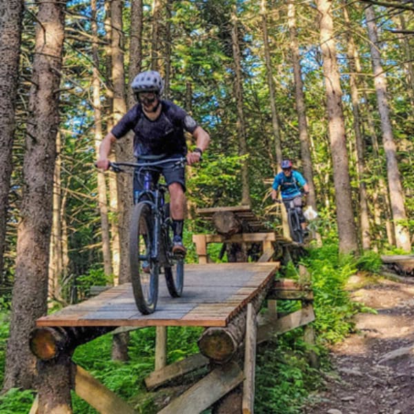 Vélo de montagne au Mont Sutton