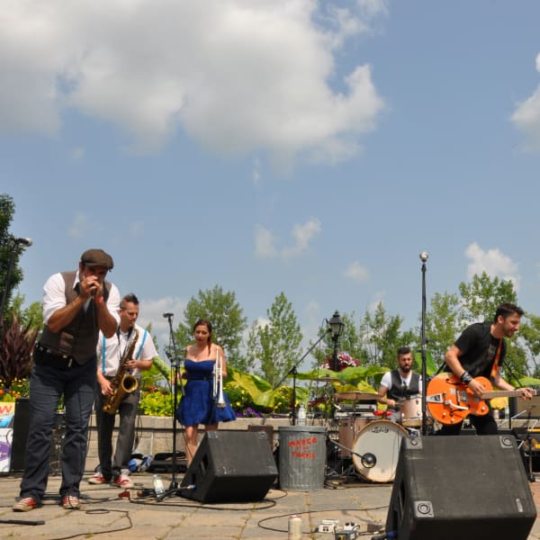 A summer SHOW - Musicians playing outdoors