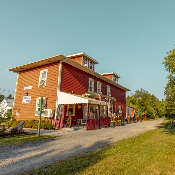 Exterior of the Auberge de la Gare.