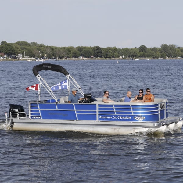 Croisière en ponton.