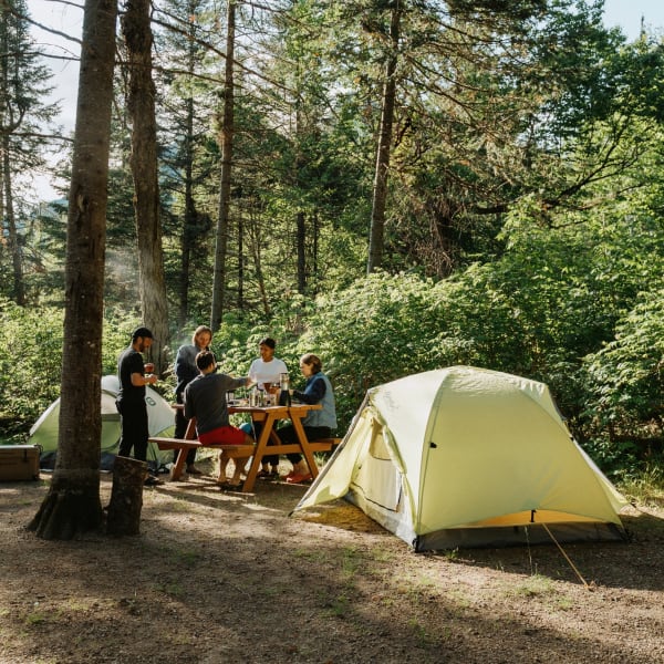 Campground at Parc national des Hautes-Gorges-de-la-Rivière-Malbaie