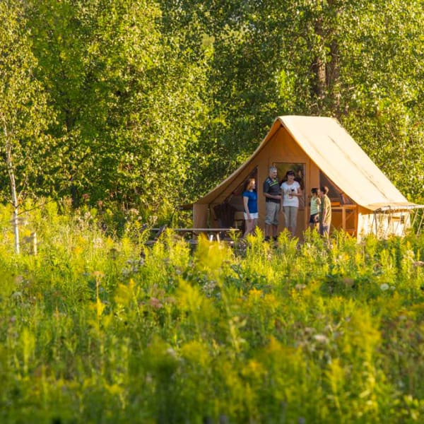 Campground at parc national des Îles-de-Boucherville
