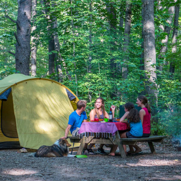 Campground at Parc national d'Oka