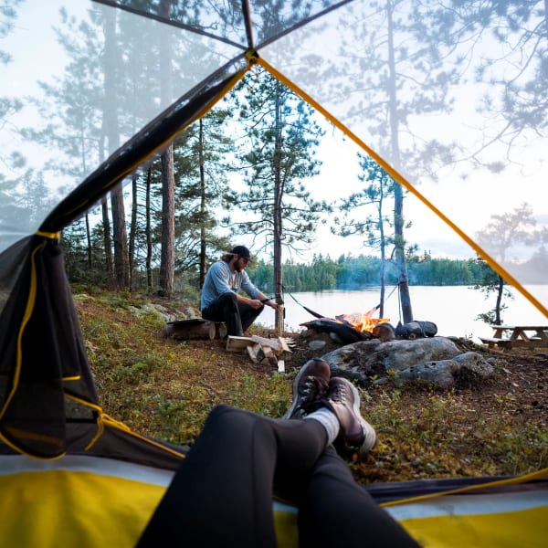Camping rustique au Parc national d'Opémican.
