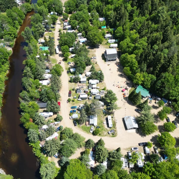 Camping Mastigouche - Vue aérienne du camping