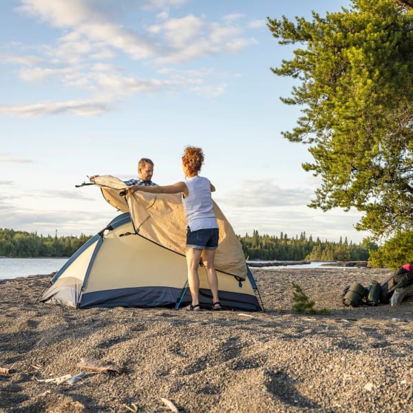 Campground at Parc national de la Pointe-Taillon