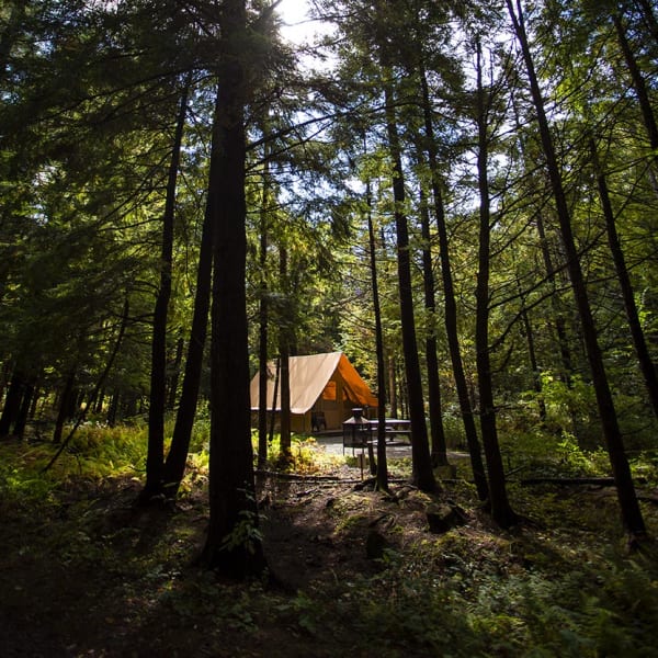 Campgrounds at parc national de la Yamaska