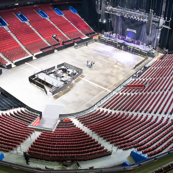 L'Amphithéâtre vide du Centre Bell.