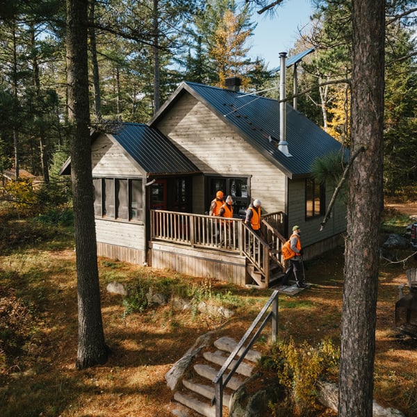 Cabins at réserve faunique Mastigouche